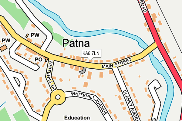 KA6 7LN map - OS OpenMap – Local (Ordnance Survey)