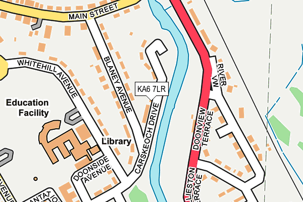 KA6 7LR map - OS OpenMap – Local (Ordnance Survey)