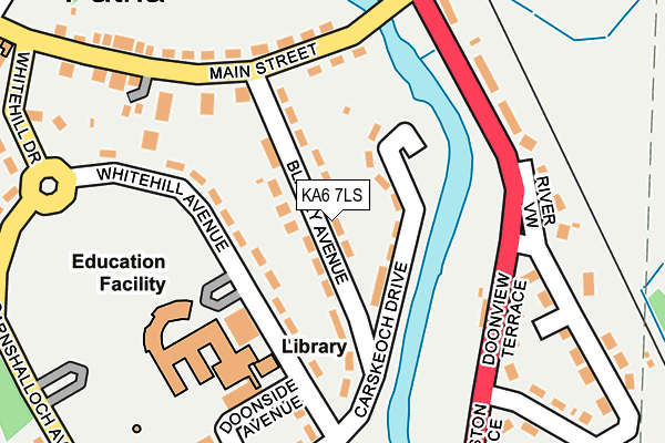 KA6 7LS map - OS OpenMap – Local (Ordnance Survey)