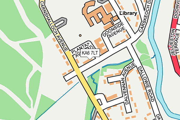 KA6 7LT map - OS OpenMap – Local (Ordnance Survey)