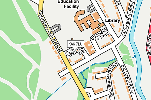 KA6 7LU map - OS OpenMap – Local (Ordnance Survey)