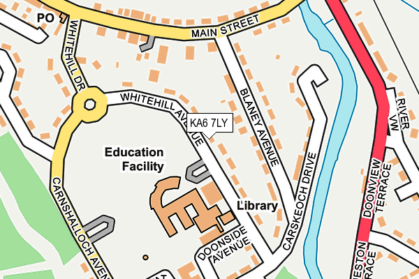 KA6 7LY map - OS OpenMap – Local (Ordnance Survey)