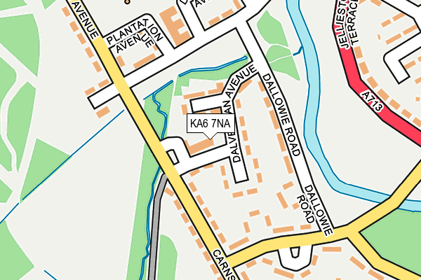 KA6 7NA map - OS OpenMap – Local (Ordnance Survey)