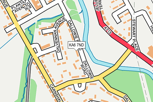 KA6 7ND map - OS OpenMap – Local (Ordnance Survey)