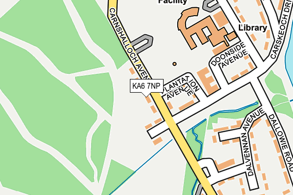 KA6 7NP map - OS OpenMap – Local (Ordnance Survey)