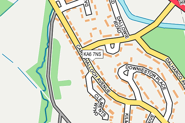 KA6 7NS map - OS OpenMap – Local (Ordnance Survey)