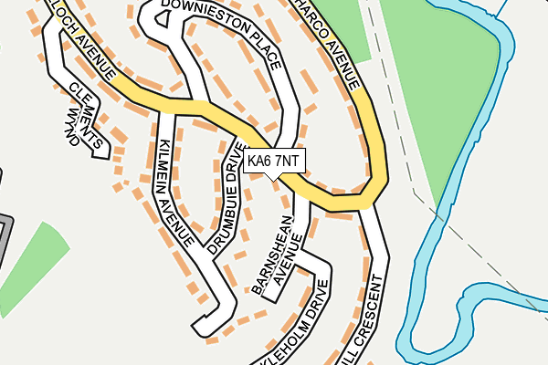 KA6 7NT map - OS OpenMap – Local (Ordnance Survey)