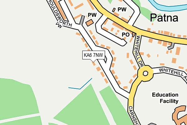 KA6 7NW map - OS OpenMap – Local (Ordnance Survey)
