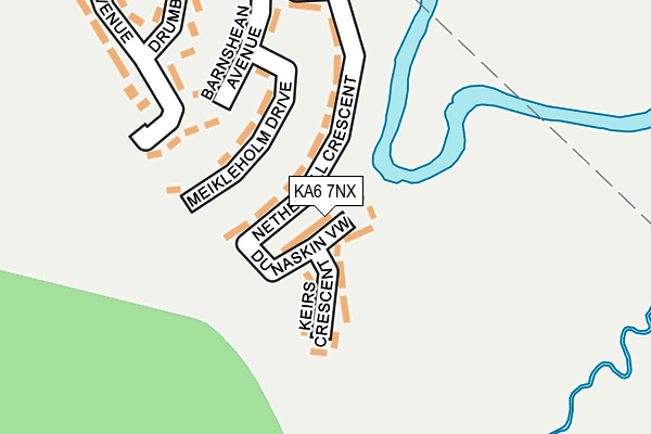 KA6 7NX map - OS OpenMap – Local (Ordnance Survey)