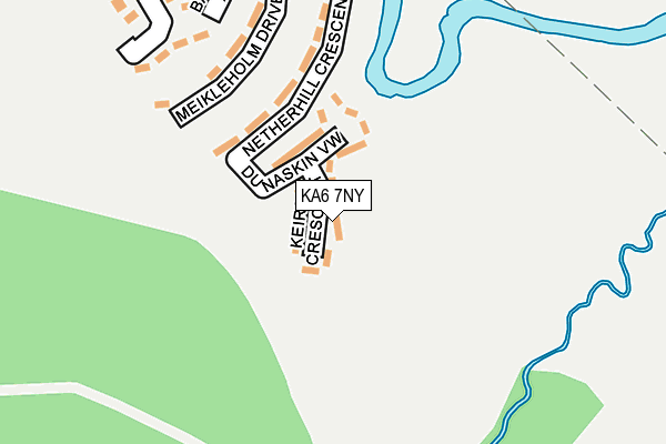 KA6 7NY map - OS OpenMap – Local (Ordnance Survey)