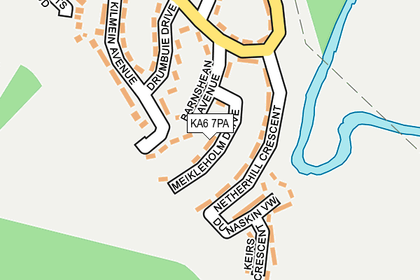 KA6 7PA map - OS OpenMap – Local (Ordnance Survey)