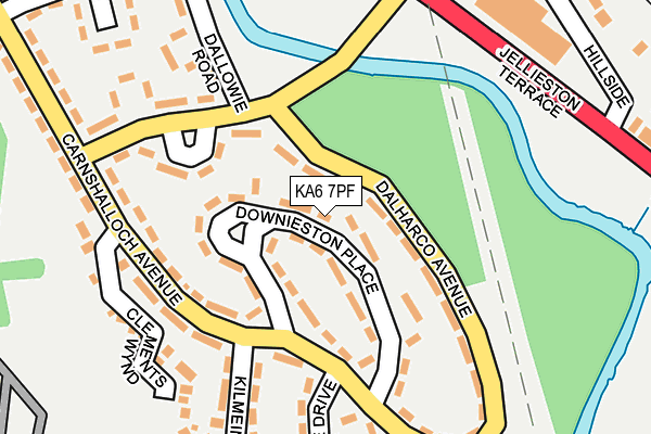 KA6 7PF map - OS OpenMap – Local (Ordnance Survey)