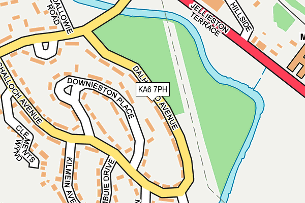 KA6 7PH map - OS OpenMap – Local (Ordnance Survey)