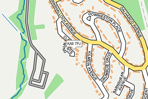 KA6 7PJ map - OS OpenMap – Local (Ordnance Survey)