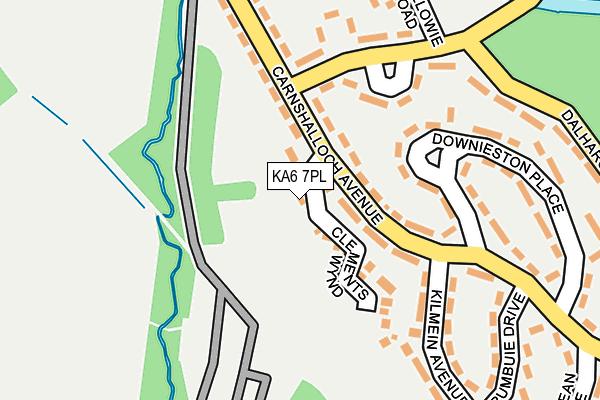 KA6 7PL map - OS OpenMap – Local (Ordnance Survey)
