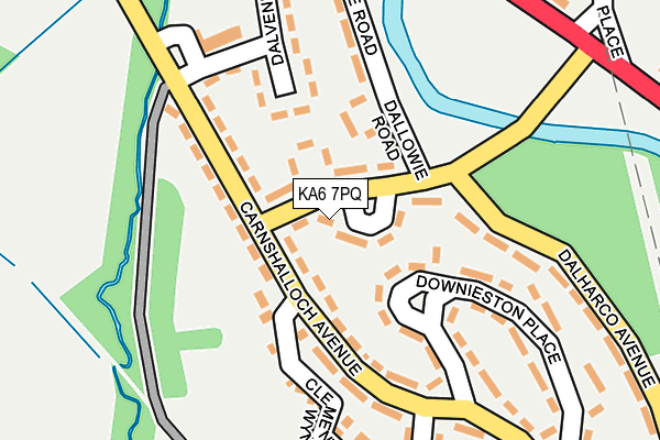 KA6 7PQ map - OS OpenMap – Local (Ordnance Survey)