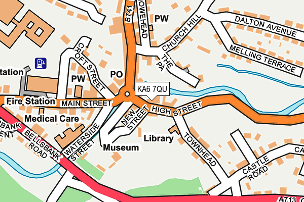 KA6 7QU map - OS OpenMap – Local (Ordnance Survey)
