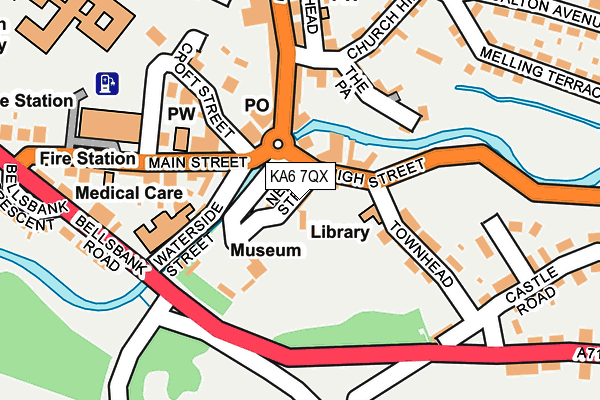 KA6 7QX map - OS OpenMap – Local (Ordnance Survey)