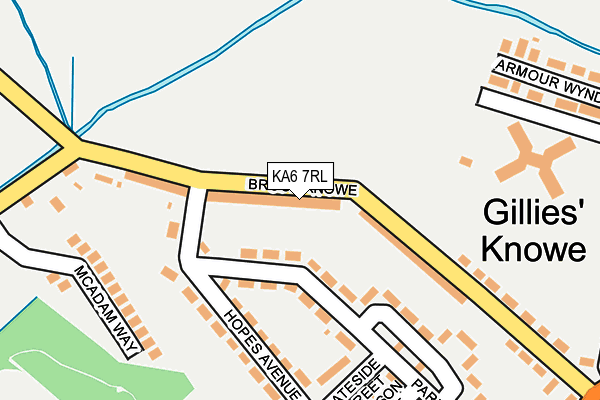 KA6 7RL map - OS OpenMap – Local (Ordnance Survey)