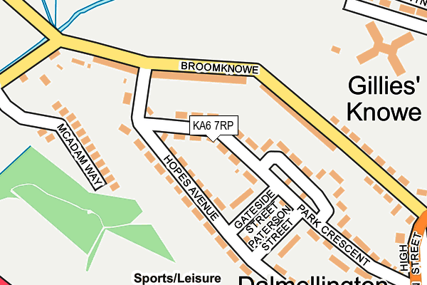 KA6 7RP map - OS OpenMap – Local (Ordnance Survey)