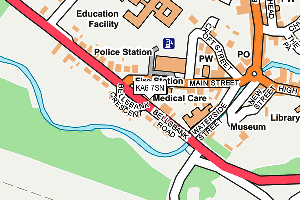 KA6 7SN map - OS OpenMap – Local (Ordnance Survey)