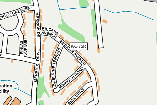 KA6 7SR map - OS OpenMap – Local (Ordnance Survey)