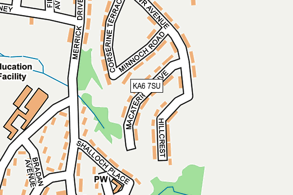 KA6 7SU map - OS OpenMap – Local (Ordnance Survey)