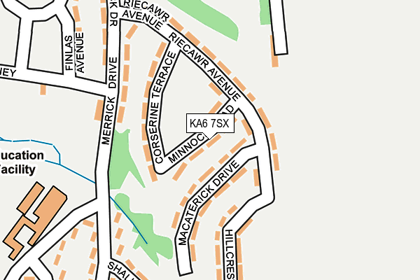 KA6 7SX map - OS OpenMap – Local (Ordnance Survey)