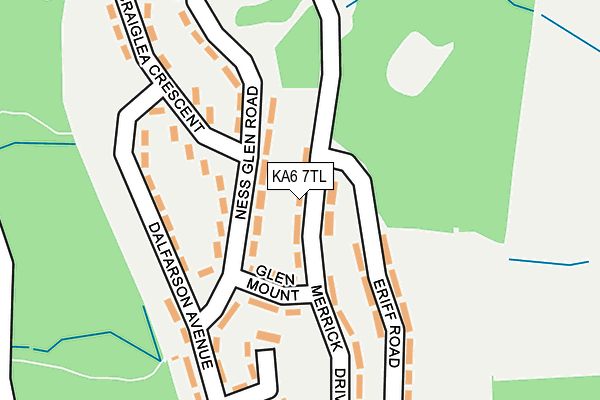 KA6 7TL map - OS OpenMap – Local (Ordnance Survey)