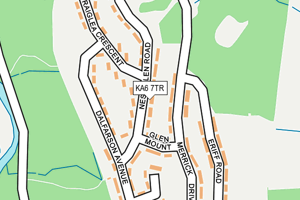 KA6 7TR map - OS OpenMap – Local (Ordnance Survey)