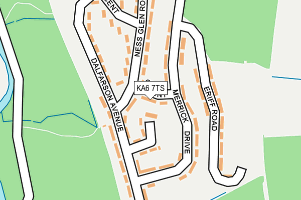 KA6 7TS map - OS OpenMap – Local (Ordnance Survey)