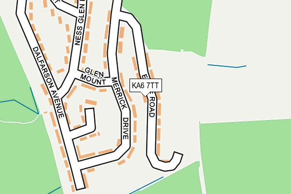 KA6 7TT map - OS OpenMap – Local (Ordnance Survey)