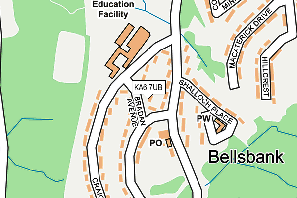 KA6 7UB map - OS OpenMap – Local (Ordnance Survey)