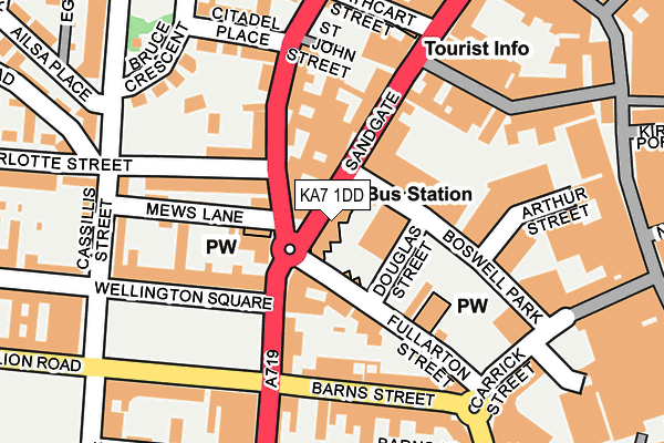 KA7 1DD map - OS OpenMap – Local (Ordnance Survey)