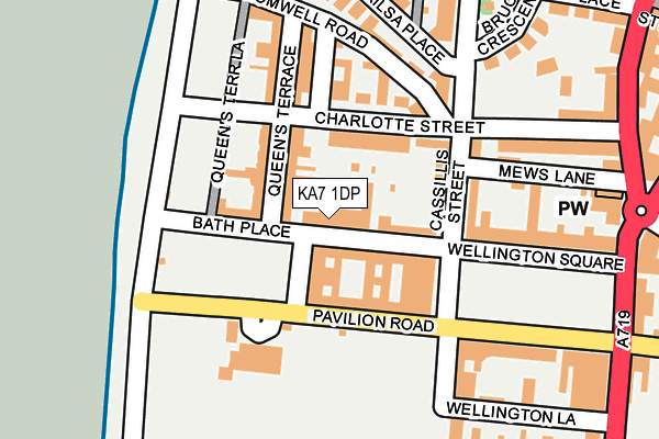 KA7 1DP map - OS OpenMap – Local (Ordnance Survey)