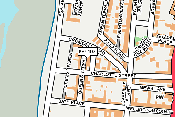 KA7 1DX map - OS OpenMap – Local (Ordnance Survey)