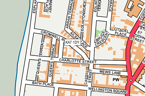 KA7 1DY map - OS OpenMap – Local (Ordnance Survey)