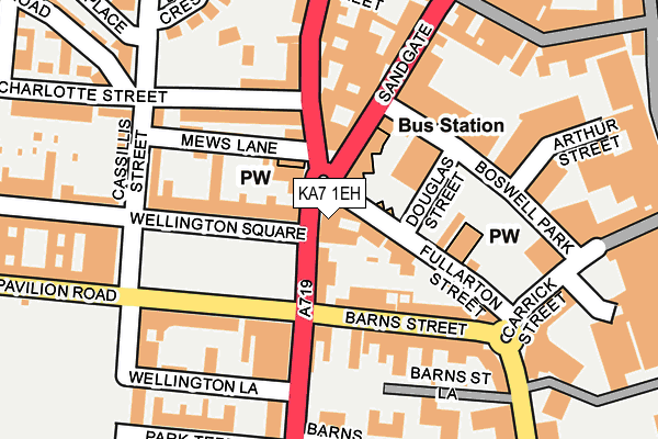 KA7 1EH map - OS OpenMap – Local (Ordnance Survey)