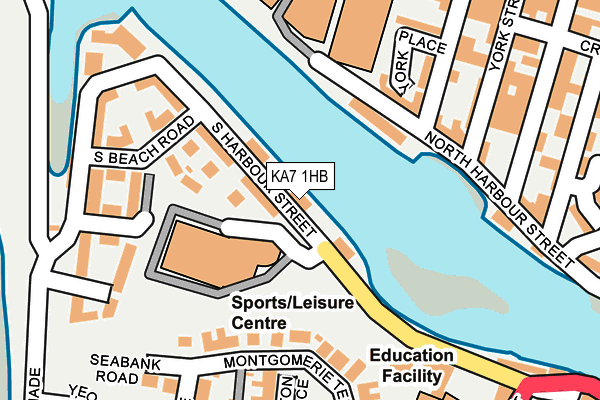 KA7 1HB map - OS OpenMap – Local (Ordnance Survey)