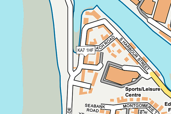 KA7 1HF map - OS OpenMap – Local (Ordnance Survey)
