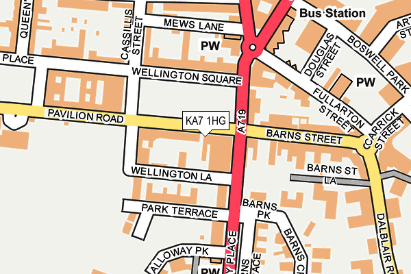KA7 1HG map - OS OpenMap – Local (Ordnance Survey)