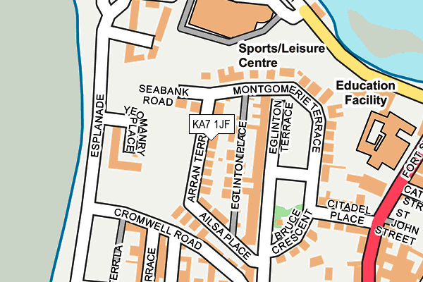 KA7 1JF map - OS OpenMap – Local (Ordnance Survey)