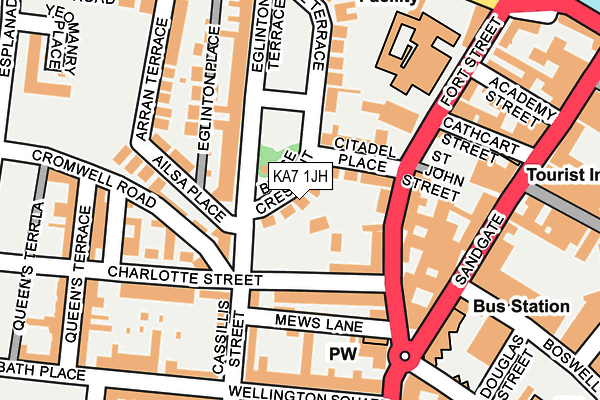 KA7 1JH map - OS OpenMap – Local (Ordnance Survey)