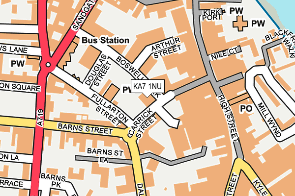 KA7 1NU map - OS OpenMap – Local (Ordnance Survey)