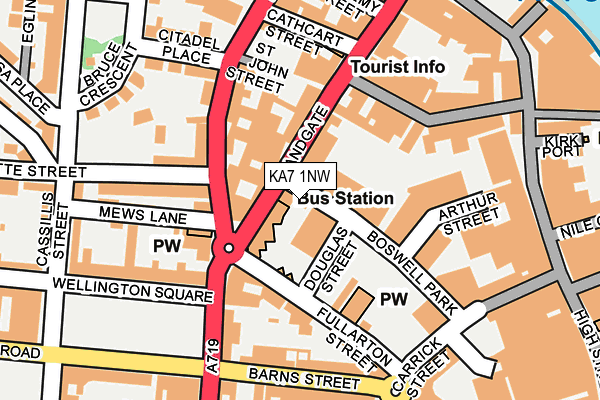 KA7 1NW map - OS OpenMap – Local (Ordnance Survey)