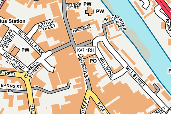 KA7 1RH map - OS OpenMap – Local (Ordnance Survey)