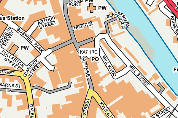 KA7 1RQ map - OS OpenMap – Local (Ordnance Survey)