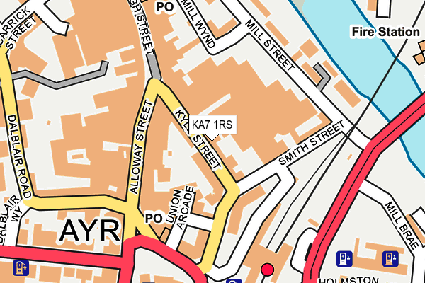 KA7 1RS map - OS OpenMap – Local (Ordnance Survey)