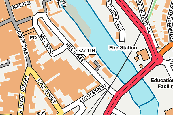 KA7 1TH map - OS OpenMap – Local (Ordnance Survey)