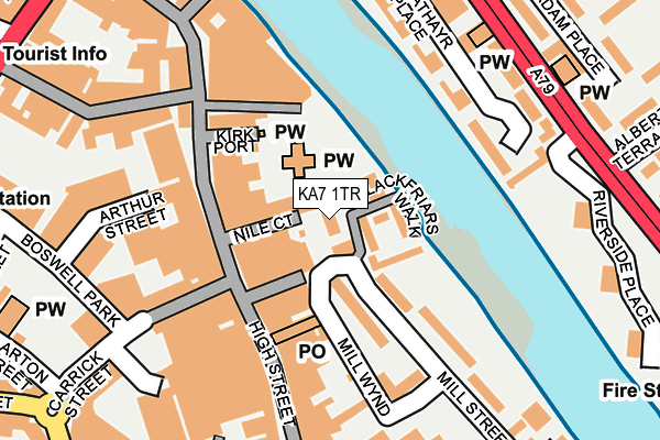 KA7 1TR map - OS OpenMap – Local (Ordnance Survey)